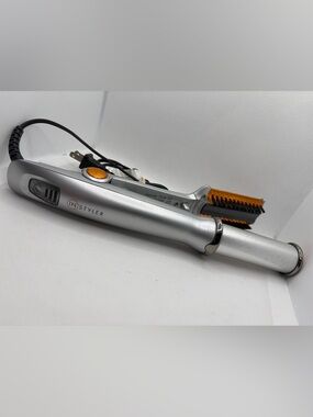 INStyler Silver and Orange Rotating Styling Iron for Women